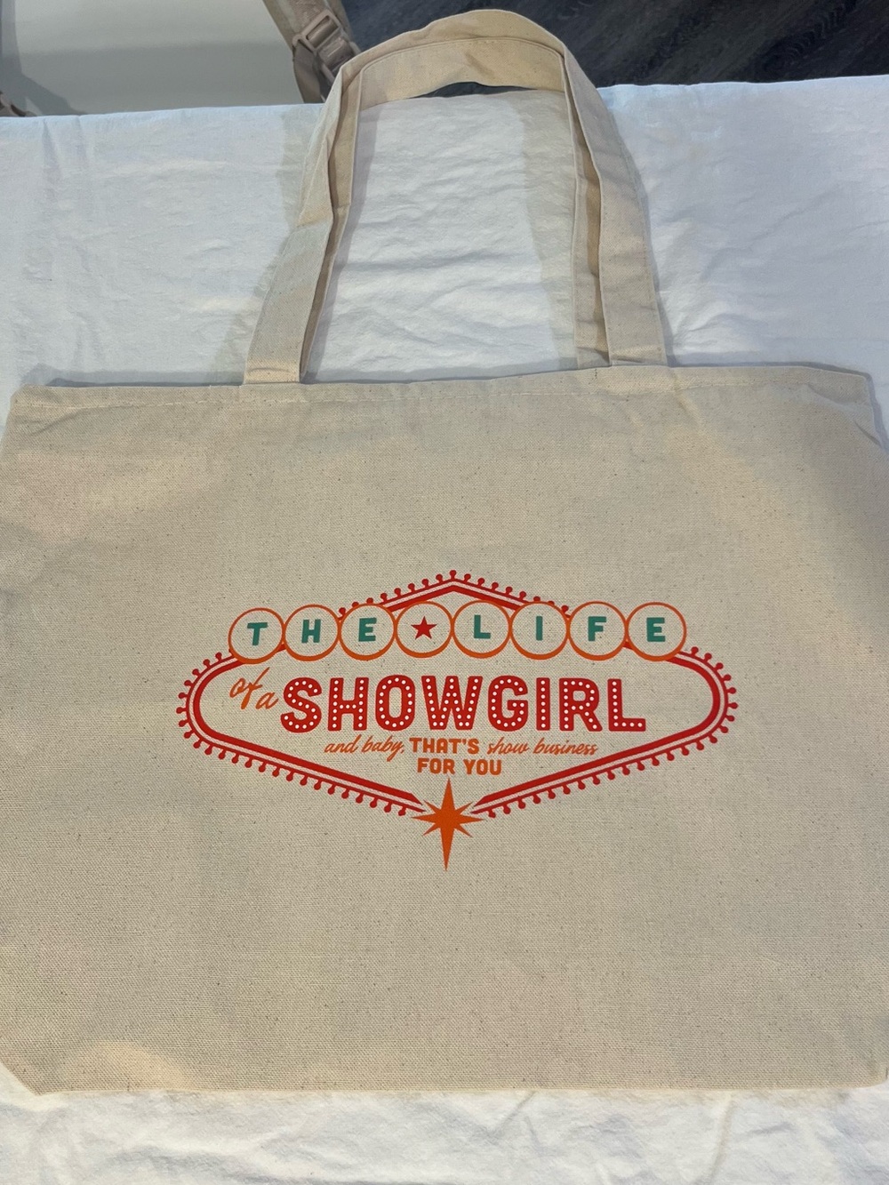 TLOAS Cotton Canvas Zip Closure Tote